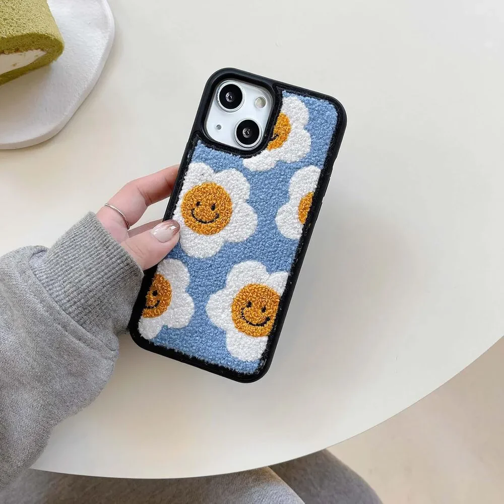 Cute Sunflower Phone Case for iPhone 15 6.1inch 2023 Cool Girls Women